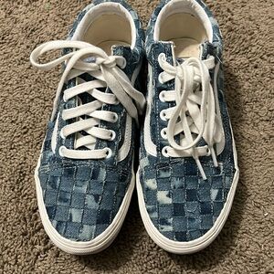 VANS Patched Denim Platforms size 7